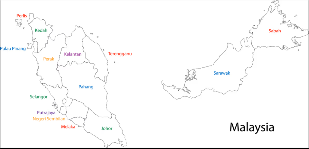 Map of Malaysia